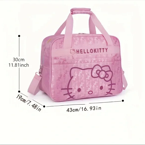 Pink Hello Kitty Travel Bag, Pink Hello Kitty Purse, Pink Hello Kitty Luggage - Picture 14 of 14